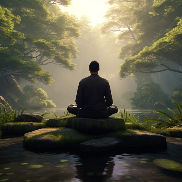 vecteezy_ai-generative-photo-of-a-man-practicing-mindfulness-and_29337855